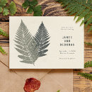 Search for fern wedding save the dates Botanical