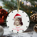 Search for maine coon cat christmas tree decorations Red