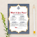 Search for nautical baby shower games Blue