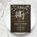 Search for dark and light invitations Rustic