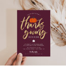 Search for gold thanksgiving invitations Dinner