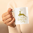 Search for gold reindeer mugs Elegant