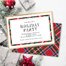 Search for red gold office party invitations Modern
