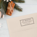 Search for return address rubber stamps Simple typography