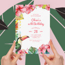 Search for tropical 50th birthday invitations Typography
