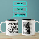 Search for humourous cat mugs Cats