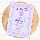 Search for lavender tea party invitations Vintage