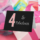 Search for pink black white birthday cards For kids