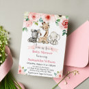 Search for safari baby girl shower invitations It's a girl
