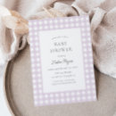 Search for gingham pattern invitations For her