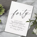 Search for white birthday invitations Black and white
