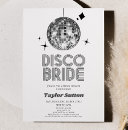 Search for disco bridal shower invitations Bride to be
