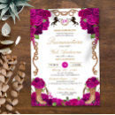 Search for fuchsia quinceanera invitations Roses