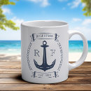 Search for nautical monogram coffee mugs Captain