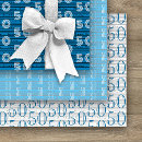 Search for 50th anniversary wrapping paper Fifty