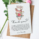 Search for tea party thank you cards Pink