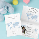 Search for blue modern map invitations Destination