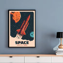 Search for vintage space posters Retro