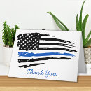Search for law enforcement cards Thin blue line