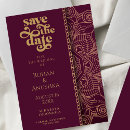 Search for indian save the dates Gold