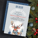 Search for reindeer christmas invitations Rudolph