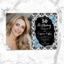 Search for black damask invitations Fifty
