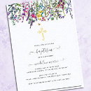 Search for pretty christening invitations Wildflowers