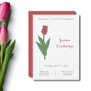 Search for tulip flowers birthday invitations Pastel