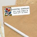 Search for mexican return address labels Cinco de mayo