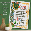 Search for love never fails posters Scripture