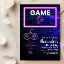 Search for retro game invitations Colourful