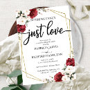 Search for burgundy wedding reception invitations Nothing fancy just love