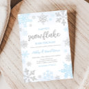 Search for a little snowflake baby shower invitations Blue