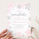 Search for a little snowflake baby shower invitations Pink