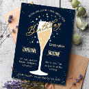 Search for toast birthday invitations Champagne