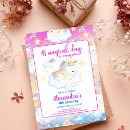 Search for unicorn rainbow colours invitations Pink