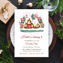 Search for gingerbread birthday invitations Candy cane