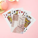 Search for template playing cards Typography