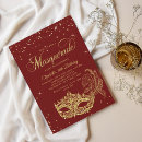 Search for burgundy sweet 16 invitations Burgundy red and gold