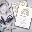 Search for rainbow baby boy shower invitations Watercolor
