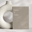 Search for taupe wedding invitations Simple
