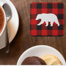 Search for retro christmas coasters Red plaid