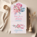 Search for magical unicorn baby shower invitations Enchanted