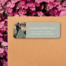 Search for photo wedding return address labels Bride and groom