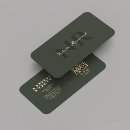 Search for dark green and gold business cards Professional