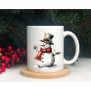 Search for snowman mugs Hot cocoa