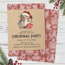 Search for vintage santa claus invitations Rustic