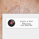 Search for record return address labels Retro