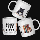 Search for tea and books mugs Bookish