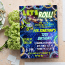 Search for boys skating party invitations Neon